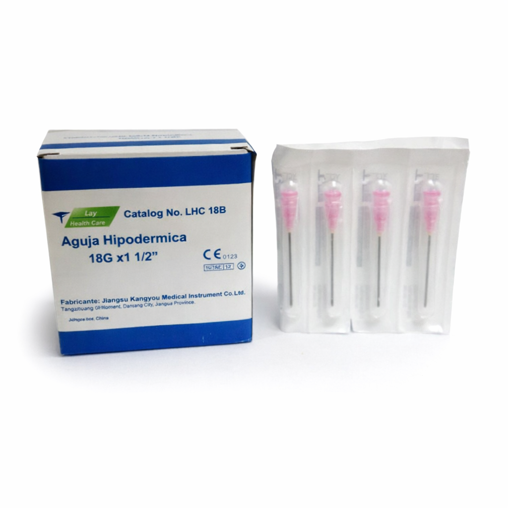 Aguja Hipodérmica 18G x 1 1/2