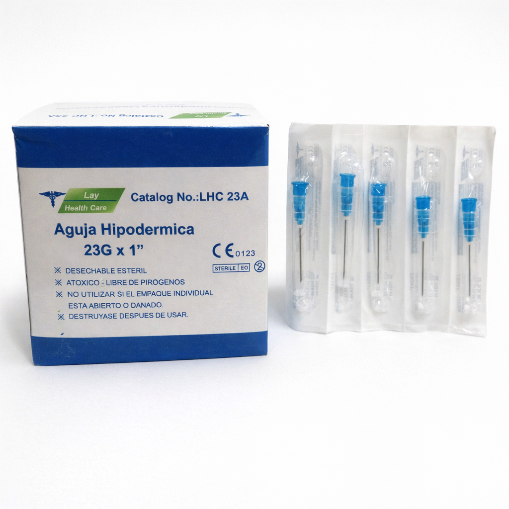 Aguja Hipodérmica 23G x 1