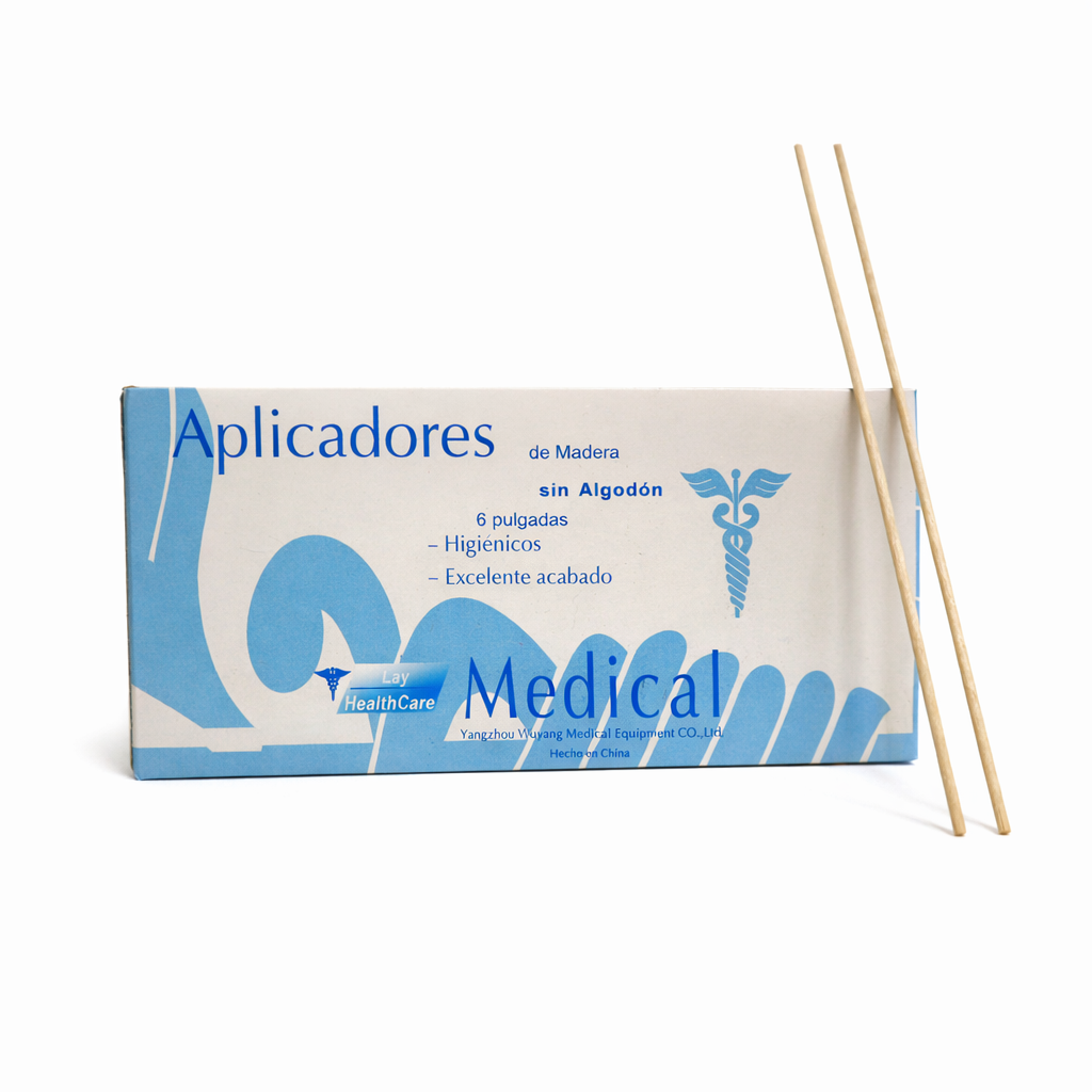 Aplicador sin algodón no estéril 6 pulgs