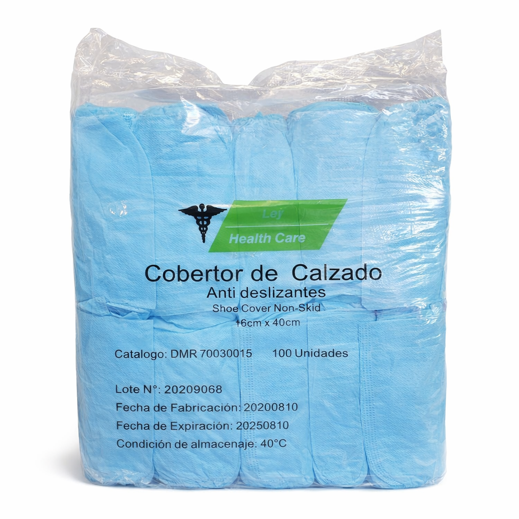 Cubierta para zapato sin cinta conductora, con antideslizante