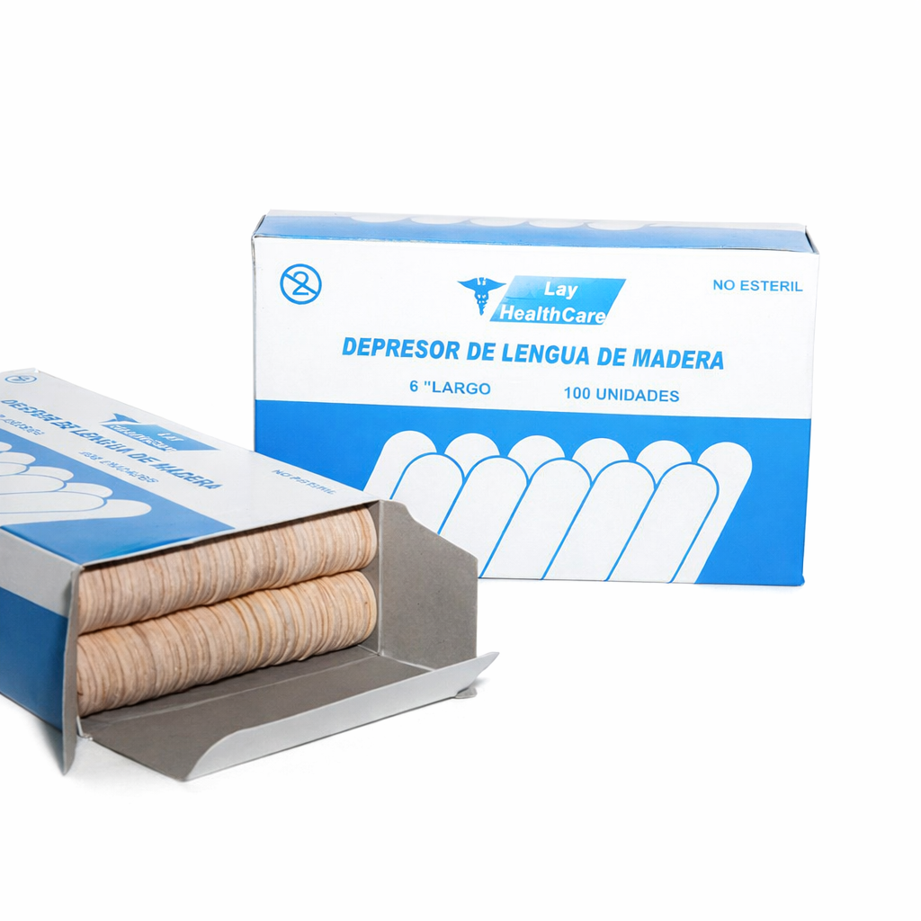 Depresores de Lengua 6" No Estéril