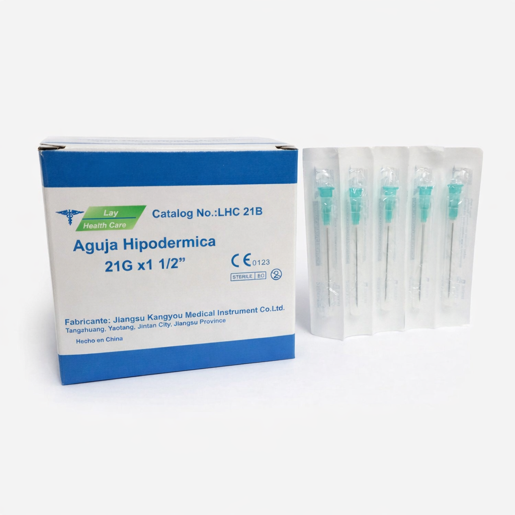 Aguja Hipodérmica 21G x 1 1/2
