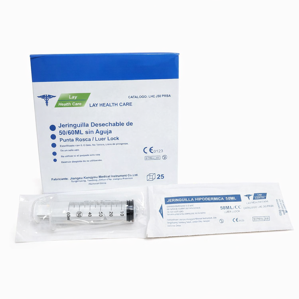 Jeringuilla Desechable 50cc sin aguja